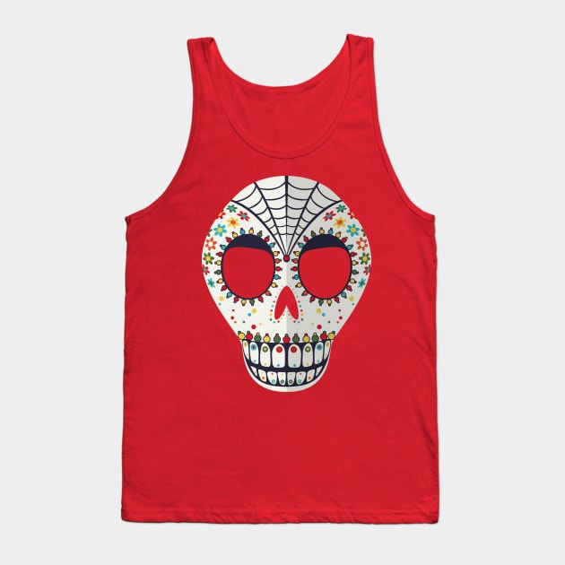 Sugar Skull Tank Top by lirch